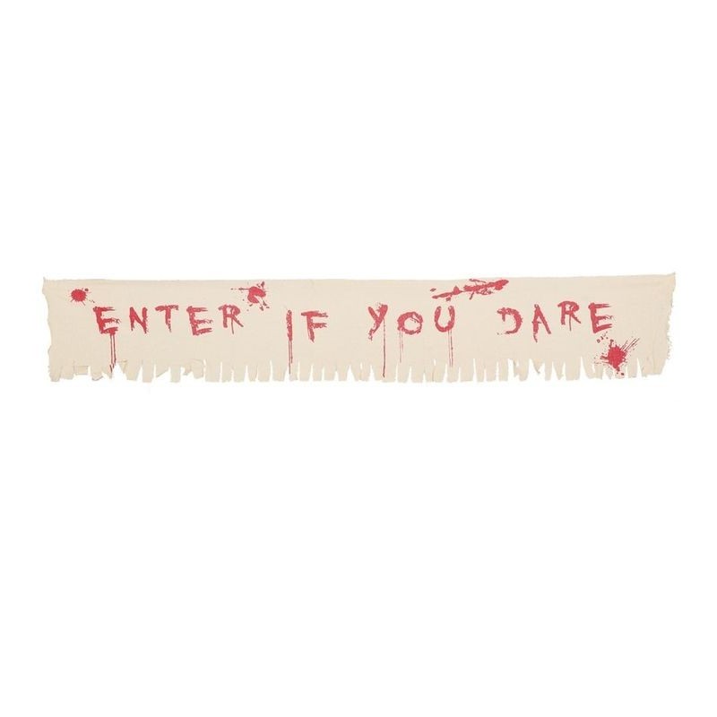 Letrero enter if you dare 29x175 cm halloween