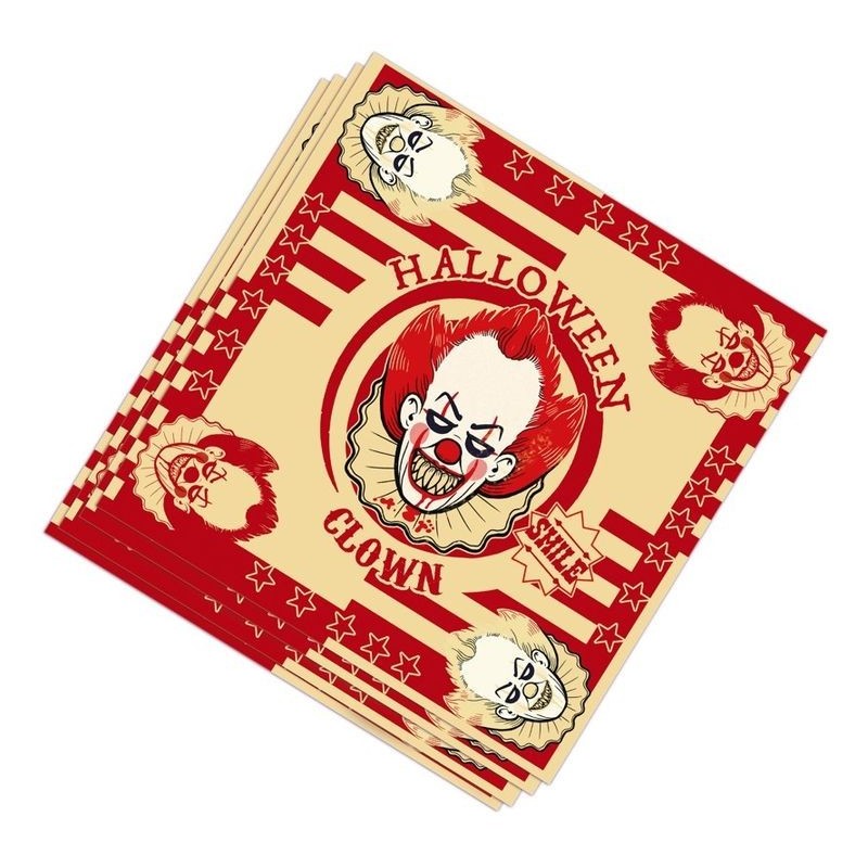 Servilletas payaso terror halloween 20 uds 33x33 cm