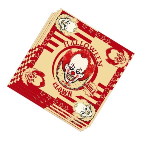 Servilletas payaso terror halloween 20 uds 33x33 cm