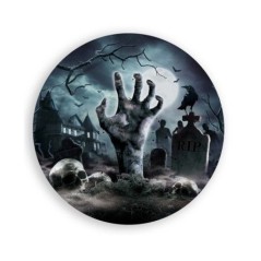 Platos cementerio halloween 6 uds 23 cm 24278 8434077242780