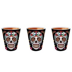 Vasos chupito catrina 3 uds 5x6 cm 24326 8434077243268