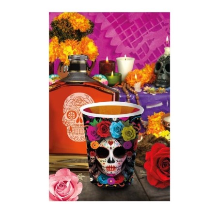 Vasos catrina dia de muertos 6 uds 9 cm