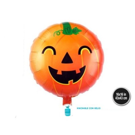 Globo calabaza 43 cm para helio o aire 57976 8433584579761