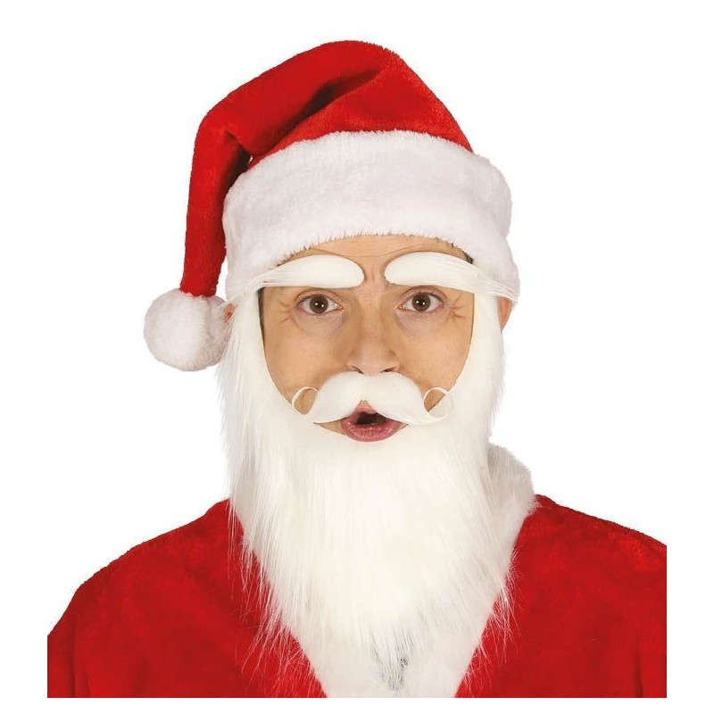 Gorro papa noel lujo de 44 cm para hombre