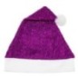 Gorro papa noel lila luxex brillantina