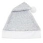 Gorro papa noel plata luxex brillantina