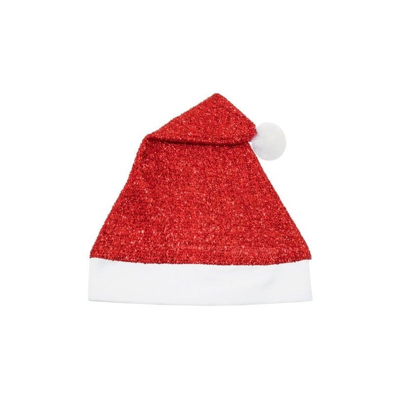 Gorro papa noel rojo luxex brillantina