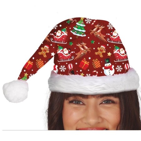 Gorro papa noel navideño rojo original 8412672412685 41268