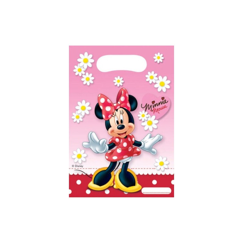 Bolsas Minnie Mouse 6 uds 16x23 cm