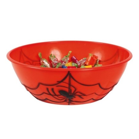 Bol o cuenco naranja para caramelos halloween 27x9 cm 8434077267578 26757