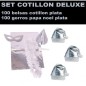 Pack cotillon navidad plata 100 bolsas +100 gorro