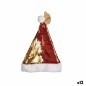 Gorro papa noel lentejuelas oro rojo reversible