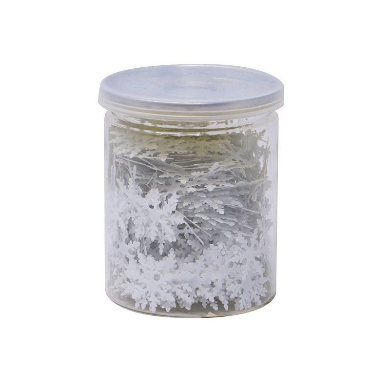 Escarcha confeti copos de nieve blancos 15 gr