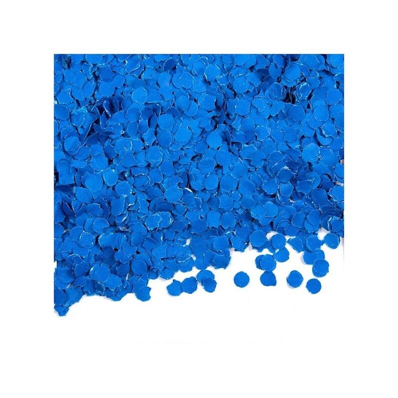 Confeti redondo azul 1 cm 100 gr