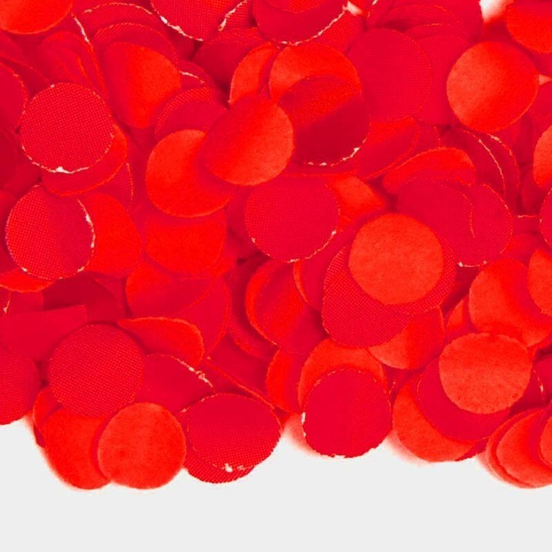 Confeti rojo fuerte 1 kg copo fino