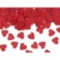 Confeti corazones rojos papel seda 15 gr