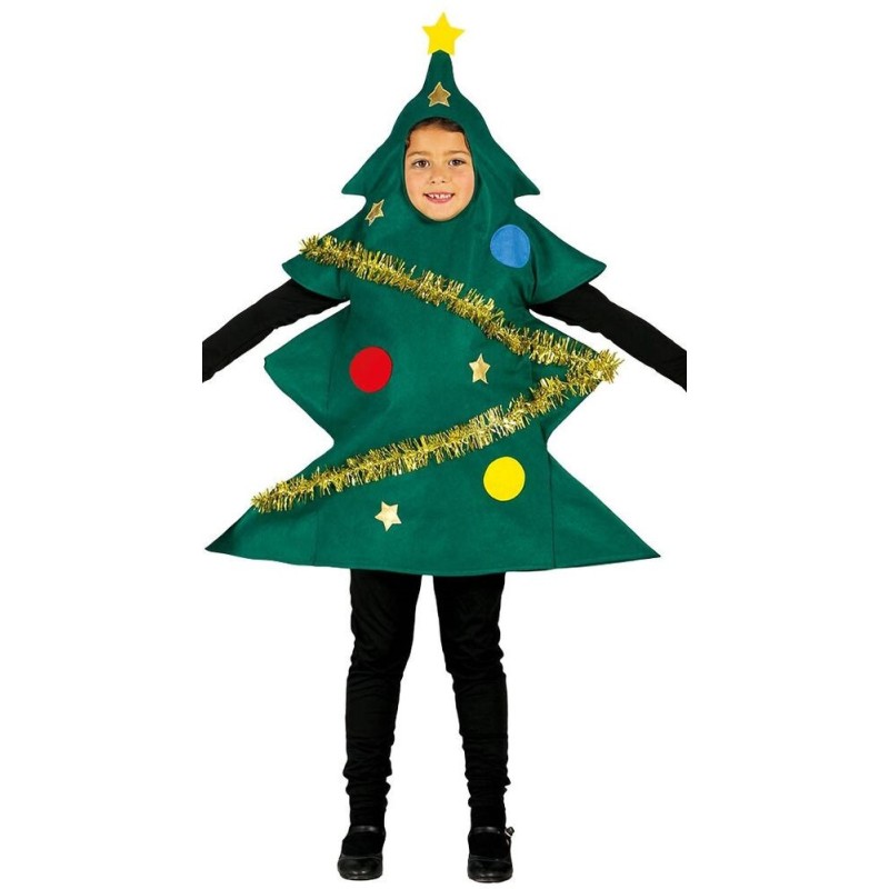 Disfraz arbol de navidad verde infantil