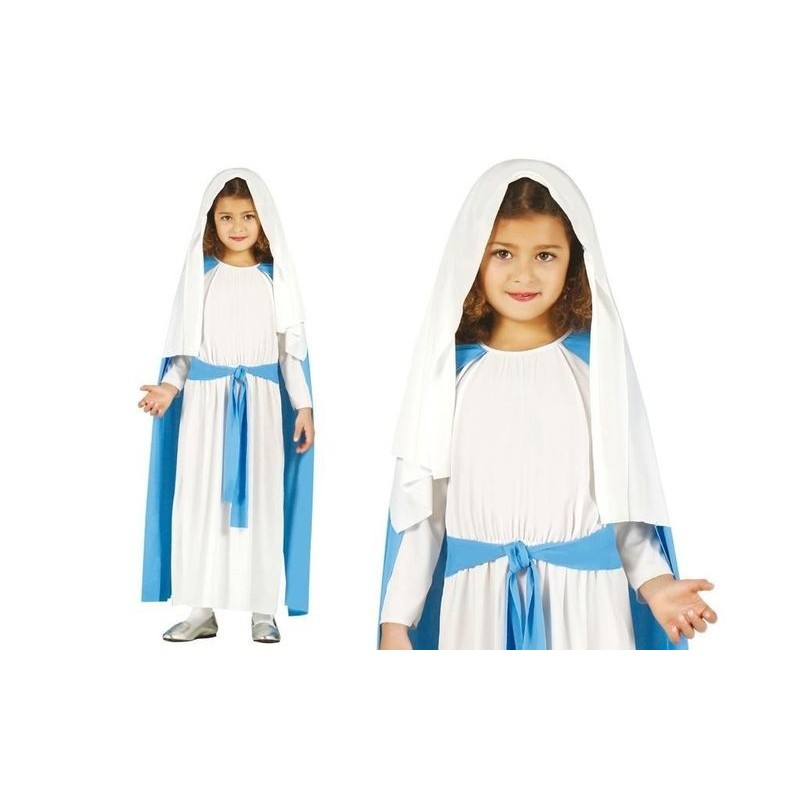 Disfraz virgen maria infantil navidad tallas