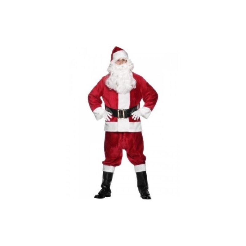 Disfraz traje santa claus papa noel lujo profesional