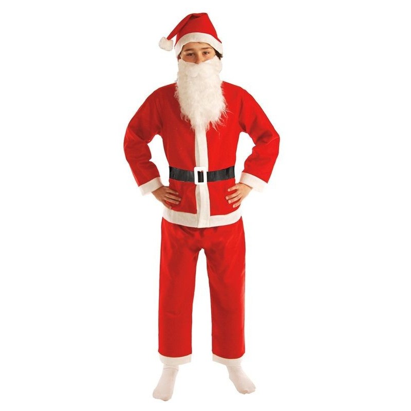 Disfraz  papa noel infantil 10-12 santa claus niño