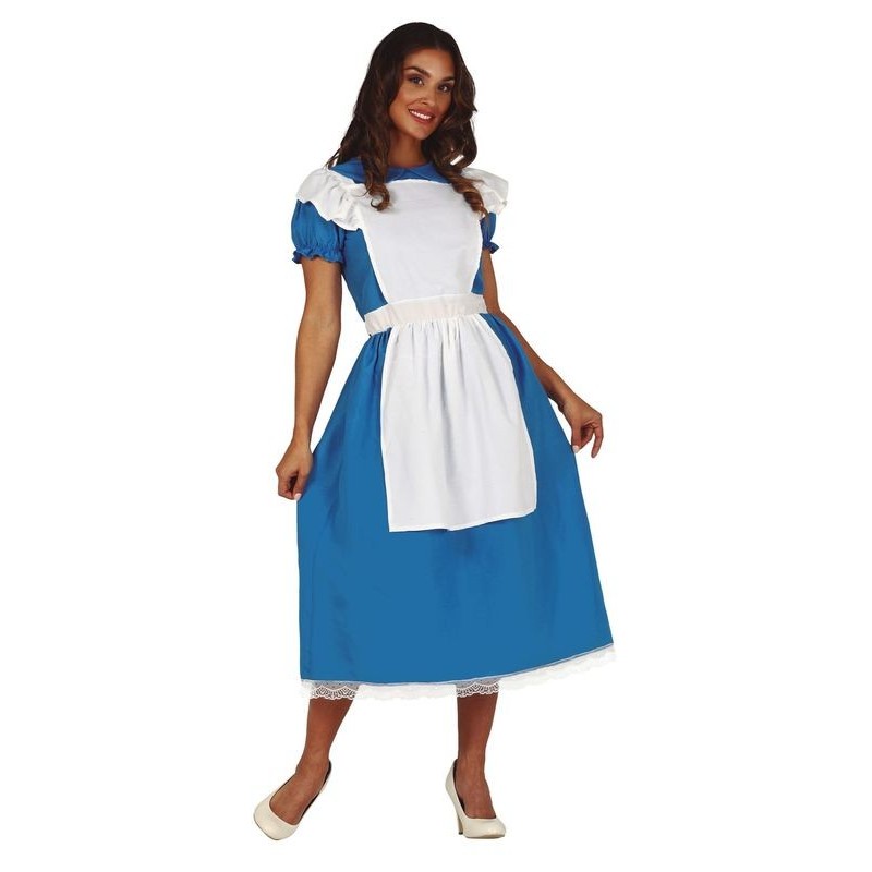 Disfraz Alicia vestido azul tallas mujer