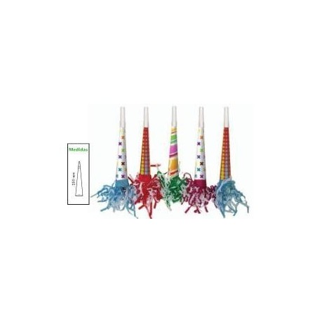 Trompeta piruli  metalizada confleco  52080