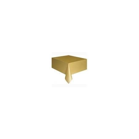 Mantel dorado oro de  plastico 137 x 274 cm 39938512309 77015 19