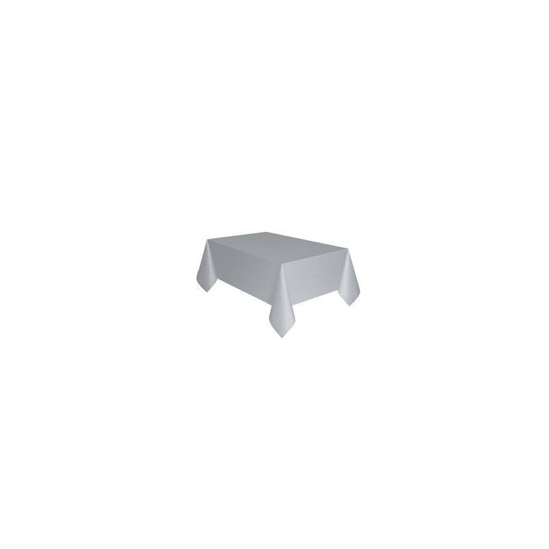 Mantel lunares color plata 54x108 cm