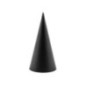 Sombreros fiesta negros y blancos 6 uds 21,5 cm