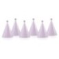 Sombreros fiesta rosas con pompom 6 uds 10 cm