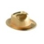 Sombrero vaquero oro plastico unidad