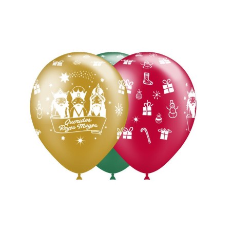 Globos Reyes Magos 8 uds 30 cm 8436540896148 112121*8