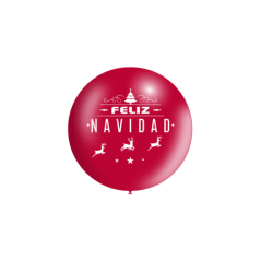 Globo feliz navidad rojo 90 cm unidad 8436540888419 3FTM83105