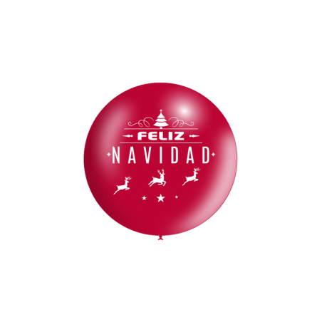 Globo feliz navidad rojo 90 cm unidad 8436540888419 3FTM83105