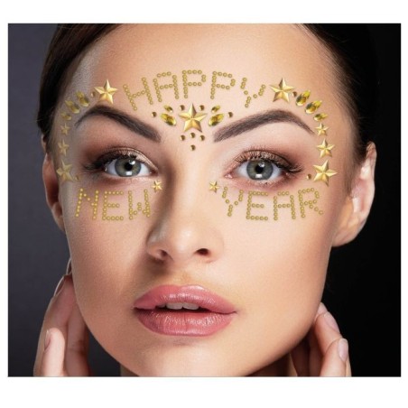 Joyas faciales adhesivas happy new year 8434077318133 31813