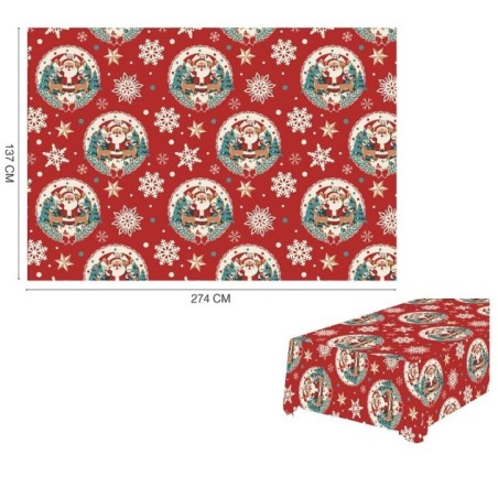 Mantel navidad rojo 137x274 cm 8412672413200 41320