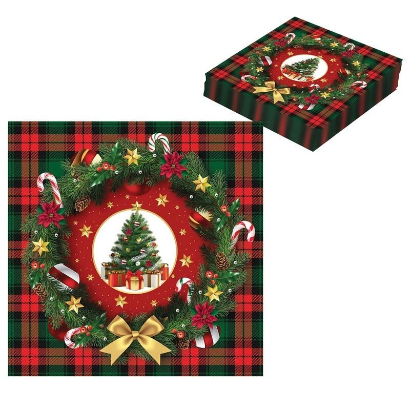 Servilletas arbol de navidad 20 uds 33 cm