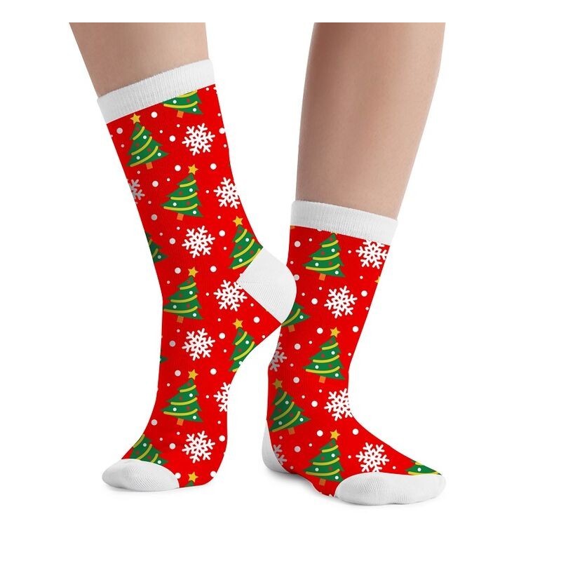 Calcetines navideños rojos Chrismas Tree tallas