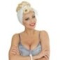 Peluca pin up rockabilly rubia con foulard años 60