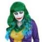 Peluca verde con flequillo para mujer Joker