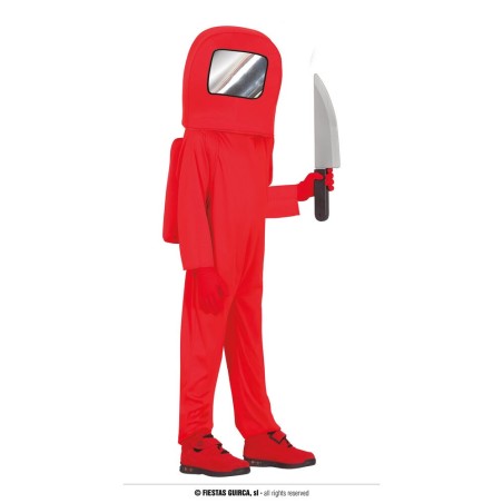 Disfraz Astronauta Among Us rojo para niño