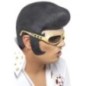 Peluca con gafas de latex elvis