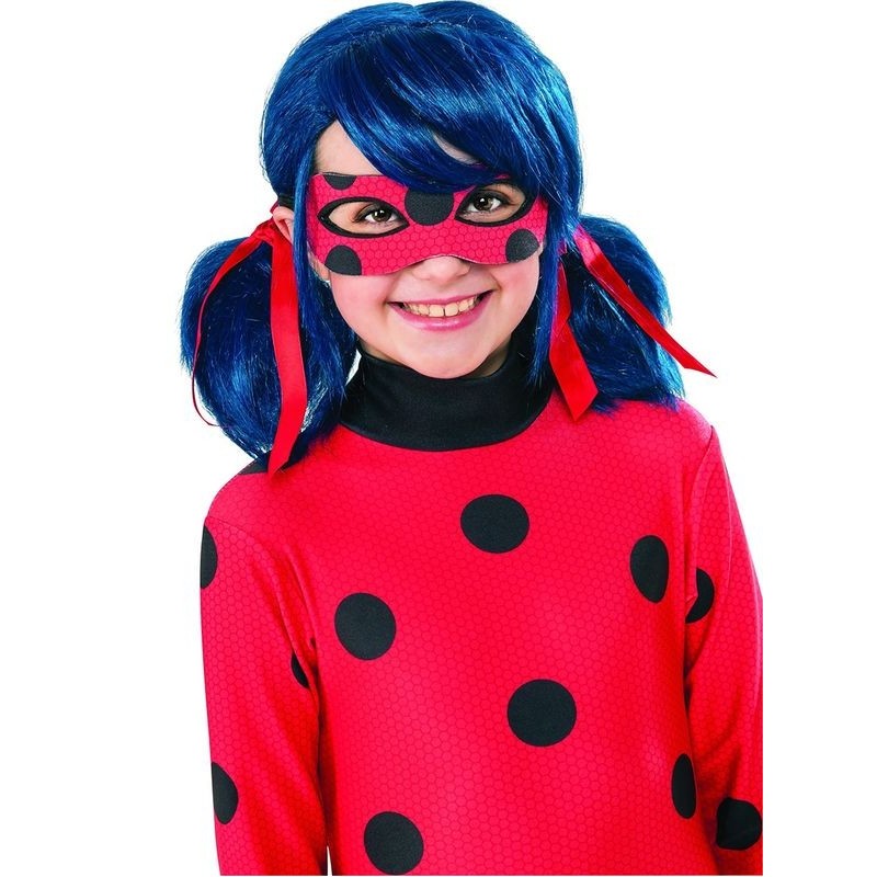 Peluca ladybug infantil azul