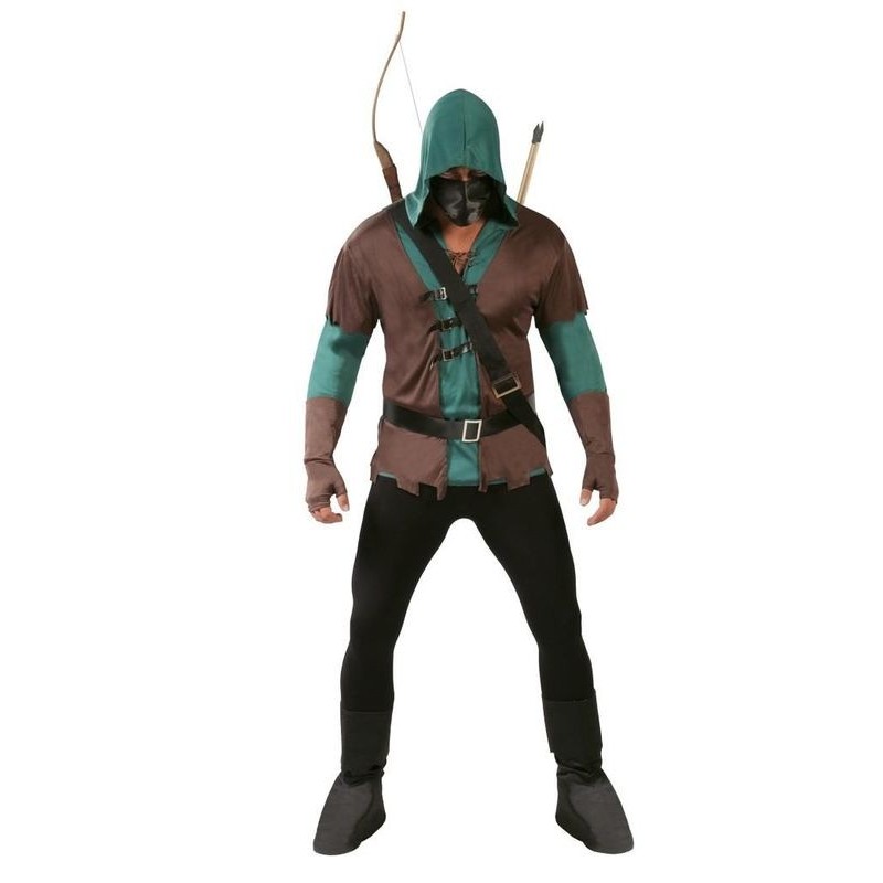 Disfraz arquero Arrow flecha verde hombre tallas