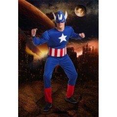 Disfraz heroe americano Capitán América adulto