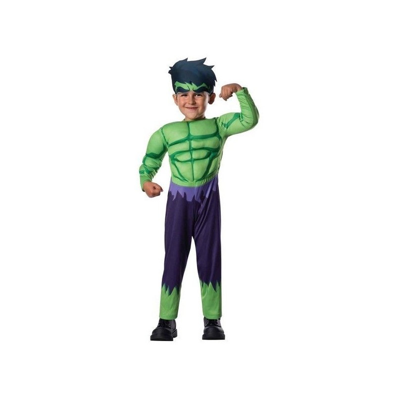 Disfraz Hulk musculoso deluxe talla 1-2 años