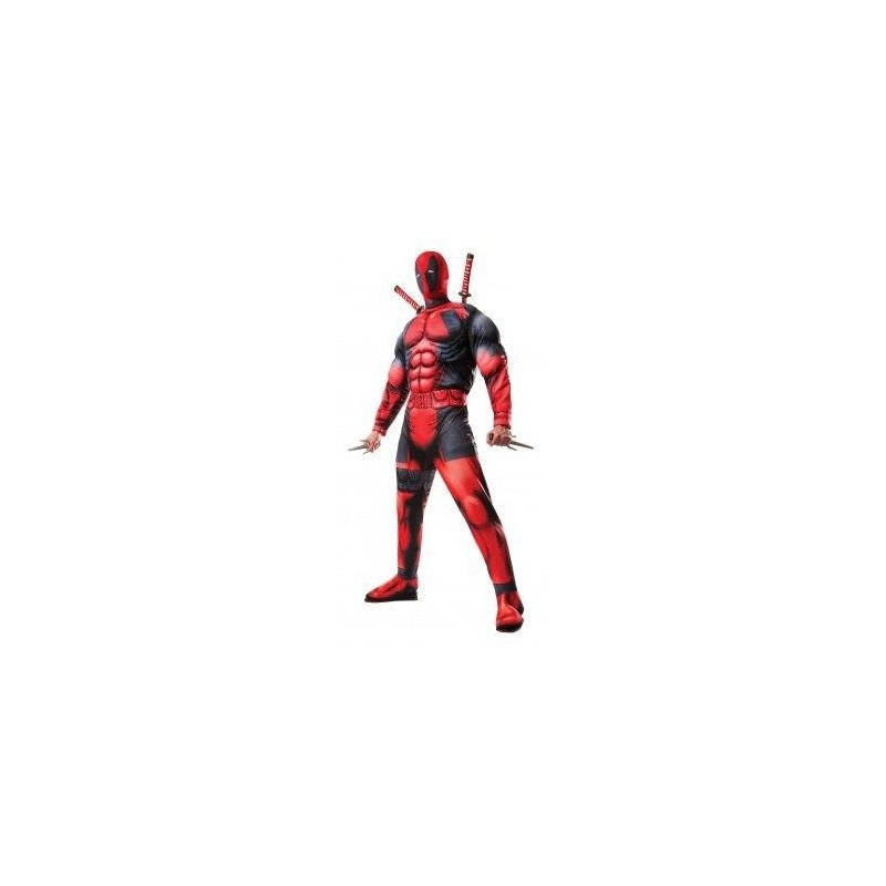 Disfraz deadpool deluxe para hombre tallas