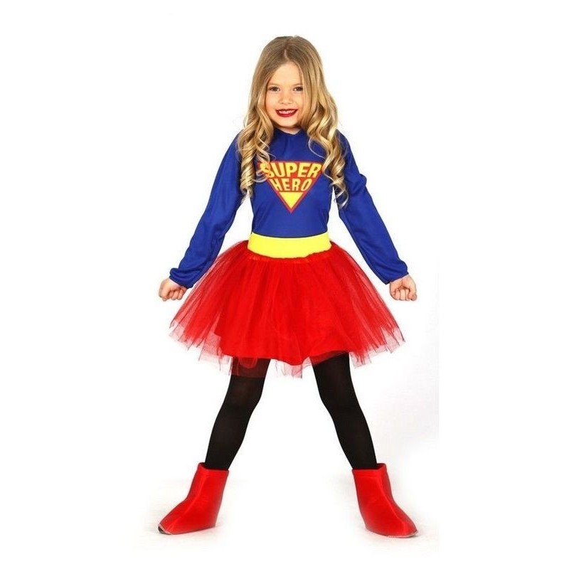 Disfraz superheroe chica infantil tallas