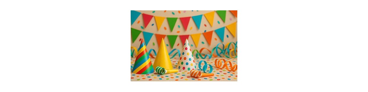 Decoración y artículos de fiesta baratos.
